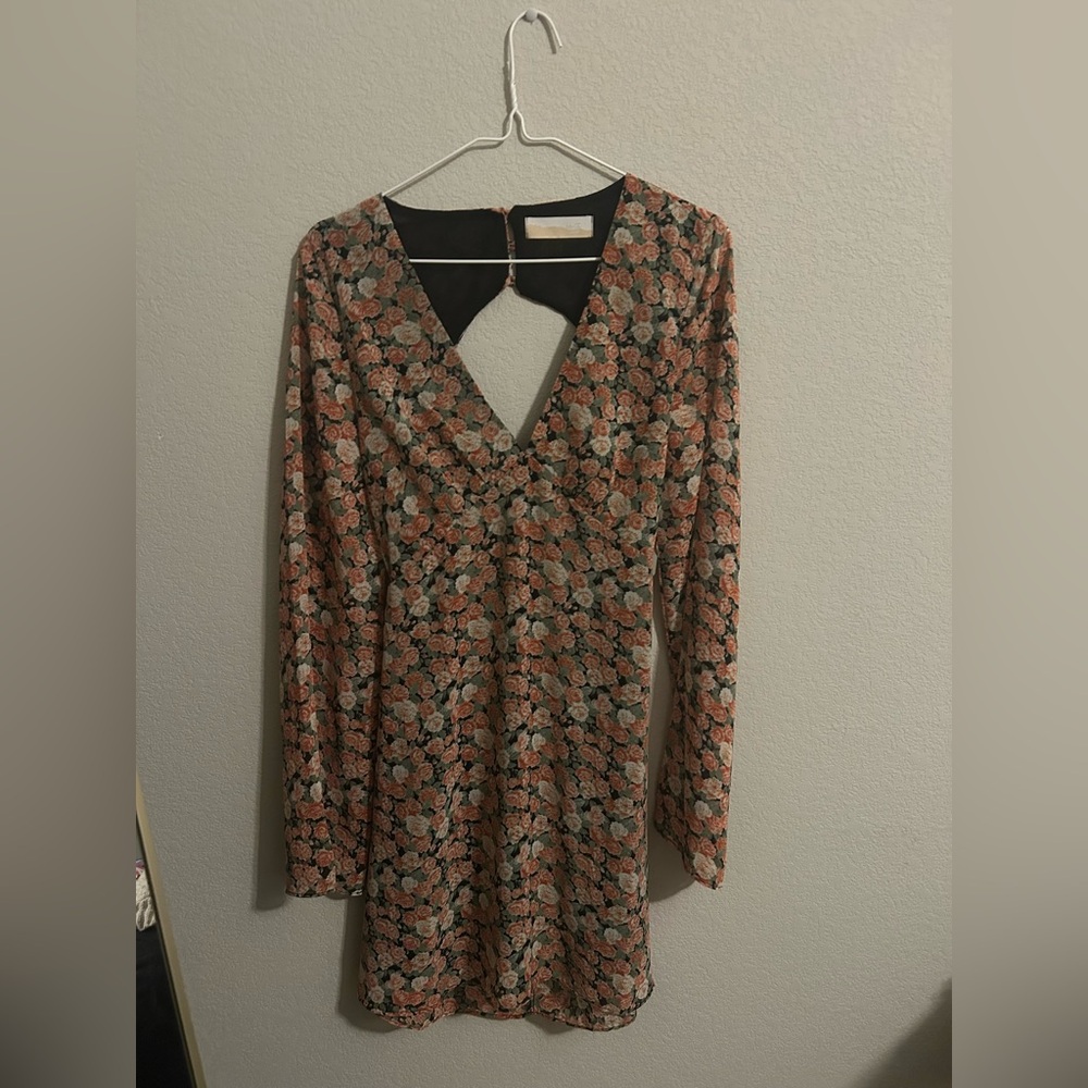 North End Black and Floral Dress size small